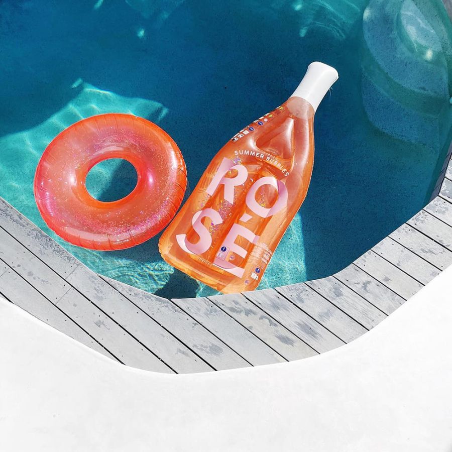 Sunnylife Luxe Lie-On Float Rose Bottle S2LLIERB