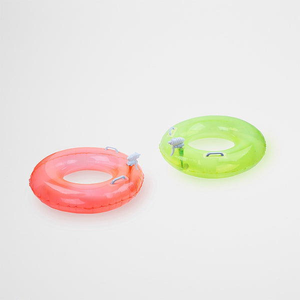 Sunnylife Pool Ring Soakers Citrus-Neon Coral Set Of 2 S2LSOANE