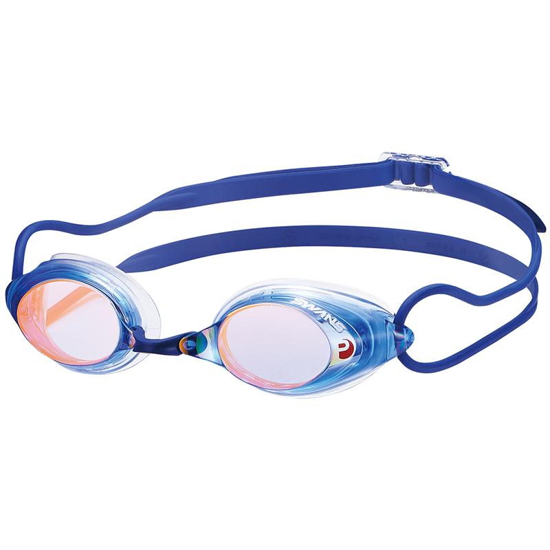Swans SRX-M PAF Racing Mirror Goggles - Blue/ Orange (BLOR 814)
