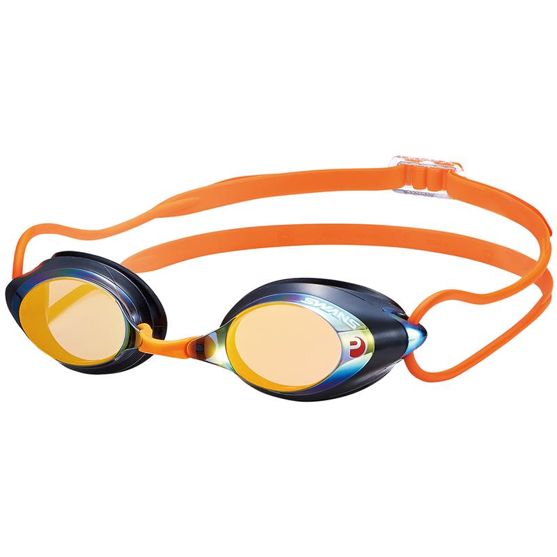 Swans SRX-M PAF Racing Mirror Goggles - Smoke/Orange (SMOR 331)