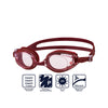 Swans Adult Fitness Goggles (Premium Anti-Fog) SW-43 PAF - Pink/ Wine