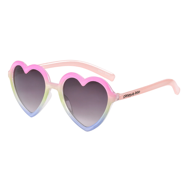 Snapper Rock Rainbow Heart Sunglasses FR056R - Rainbow