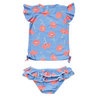 Snapper Rock Beach Bloom Short Sleeve Ruffle Set G50025- Blue