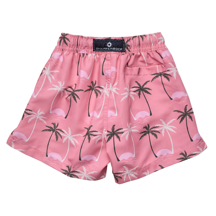 Snapper Rock Palm Paradise Eco Volley Board Short B90113 - Pink