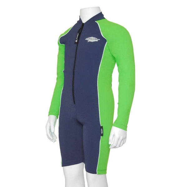 Stingray Raysuit Long Sleeves ST3001L- Navy/Lime
