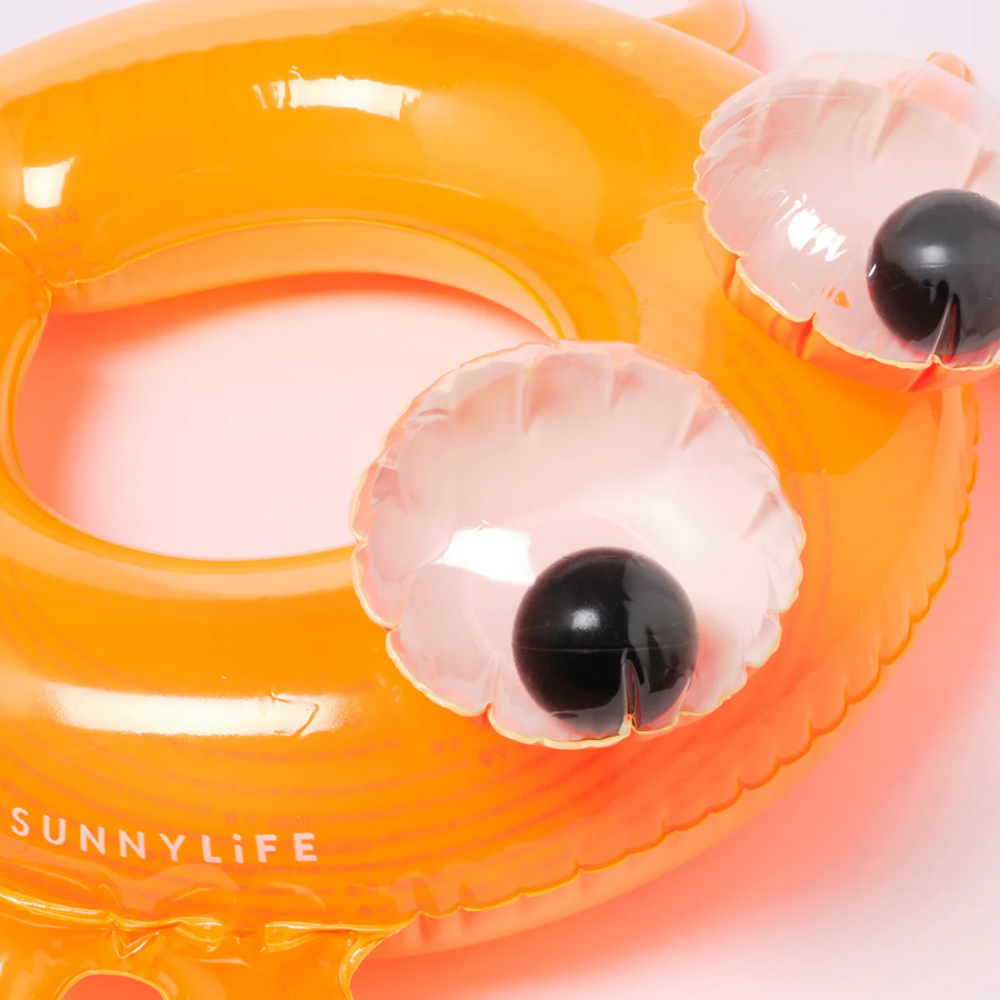 Sunnylife Kiddy Pool Ring Sonny The Sea Creature Neon Orange S3LKPOSO