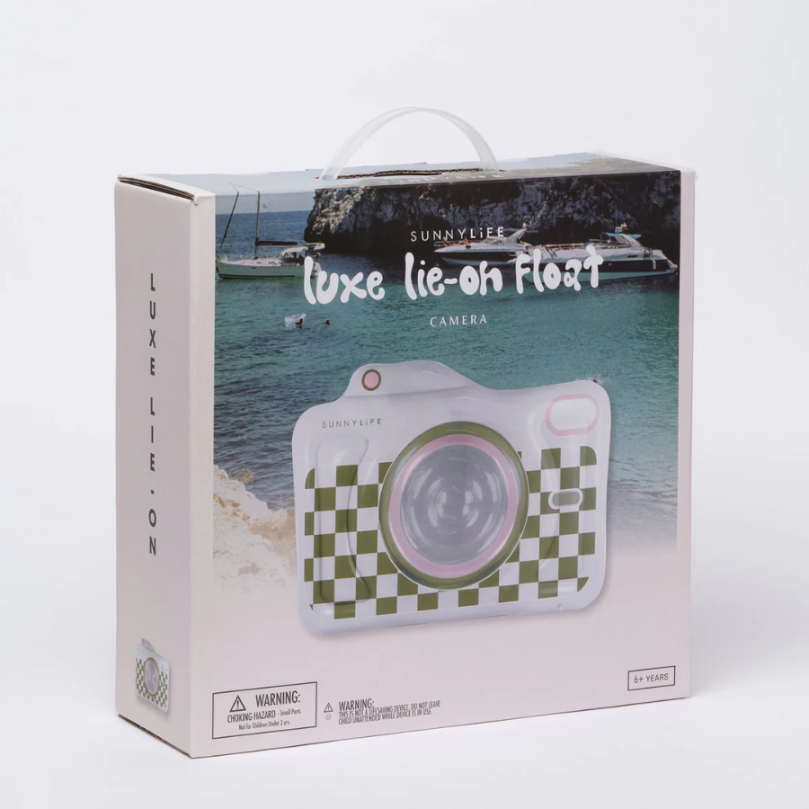 Sunnylife Luxe Lie-On Float Camera Olive S3LLIECA