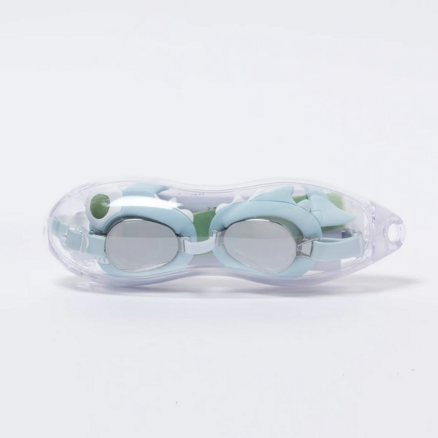 Sunnylife Mini Swim Goggles Shark Tribe Khaki S3VGOGST