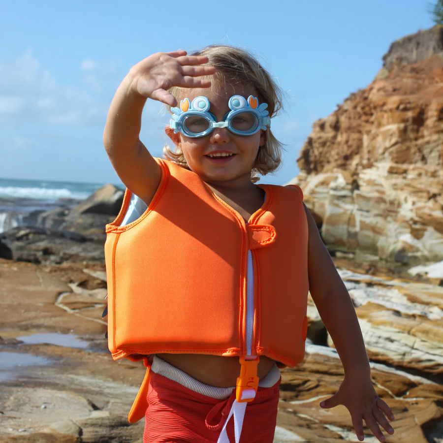 Sunnylife Mini Swim Goggles Sonny The Sea Creature Blue S3VGOGSO
