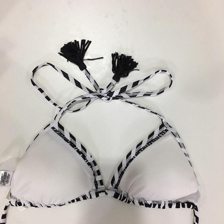 Tommy Bahama Triangle Cup Bra With Ladder Trim TSW80802T- Fractured Stripe