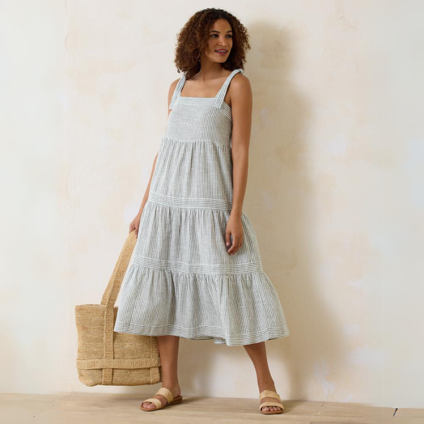 Tommy Bahama Tiered Square Neck Dress SS500572 - Stand Alone Covers Tea Leafv