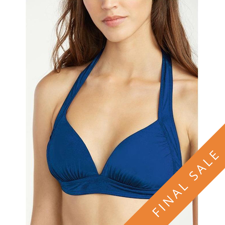 Tommy Bahama Halter Cup Bra TSW31004T- Pearl Solids Cobalt Sea
