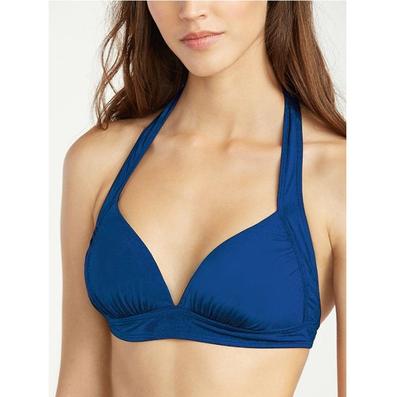 Tommy Bahama Halter Cup Bra TSW31004T- Pearl Solids Cobalt Sea