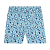 Tom & Teddy Flag Mens Swim Shorts FLABW - Blue/ White