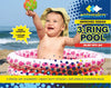 Watercolors Inflatable Baby Pool 65cm WB8251- Blue