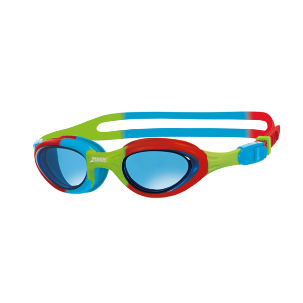 Zoggs Junior Super Seal Goggles 6-14yrs Z313850 - L. Blue&Green/Red