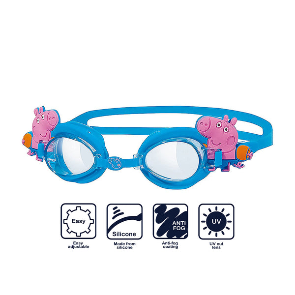 Zoggs Junior Peppa Pig Character Little George Goggles <6yrs Z382222- Blue
