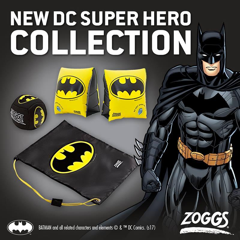 Zoggs Arm Band DC Super Heroes Batman <25kg Z382400- Black/Yellow