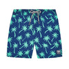 Tom & Teddy Boys Palms Swim Shorts PALNS-J- Navy/ Spring Green