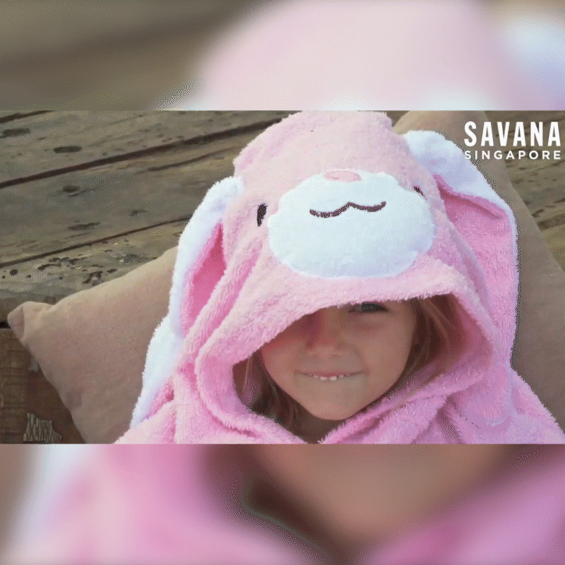 Savana Poncho Rabbit 1801112411451 - Pink